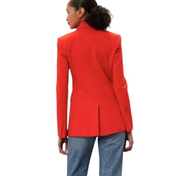 Derek Lam 10 Crosby Noah Jacket Blazer Single Breasted in Red Size 0 - Picture 4 of 10